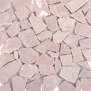 Ice Pink Tumbled Smashed Mosaic