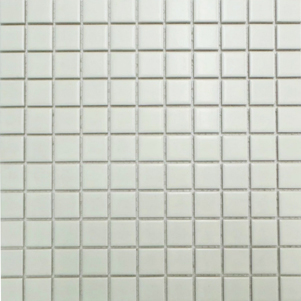White 25x25mm Mosaic