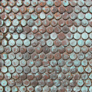 Antique Copper Pennyround 20mm Mosaics