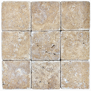 Noce Travertine Renaissance 100x100mm