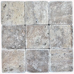 Silver Travertine Renaissance 100x100mm