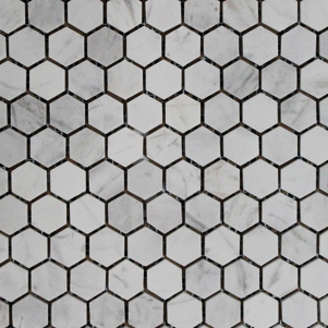 Carrara Honed Hexagonal 23mm