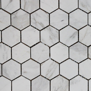 Carrara Honed Hexagonal 48mm