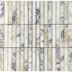 Marrone Honed Stack Mosaics 15x98mm