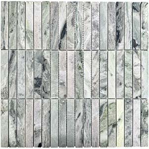 Sage Honed Stack Mosaics 15x98mm