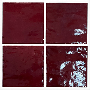 Spanish Zellige Oxide Red 100x100mm