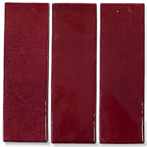 Spanish Zellige Oxide Red 50x150mm